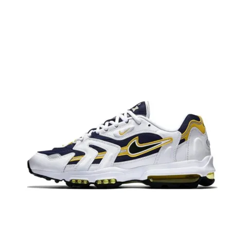 Nike Air Max 96 Low Топ Повседневные Беговые Кроссовки Унисекс Белый Синий