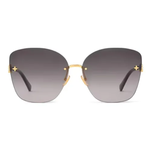 LOUIS VUITTON Металл Ацетат Бабочка Солнцезащитные очки Женские Черный