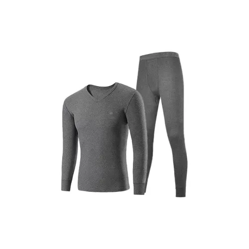 H YXIANG Thermal Set Men's Dark Gray