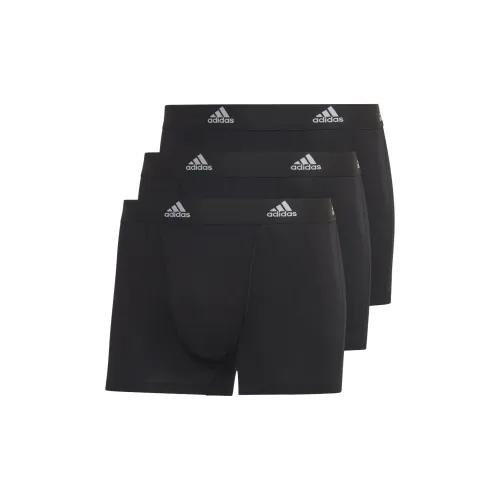 Adidas Active Flex Хлопок Основная часть Трусы Трусы Мужские 3 упаковки Черный