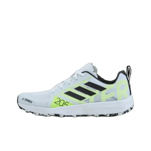 adidas Terrex Speed Shock Absorbers Противоскользящие Устойчивые к истиранию Низкие Беговые кроссовки Женские Белые