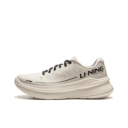 LINING Ling Yue Беговые кроссовки Низкий топ Silver Birch Серый Женский