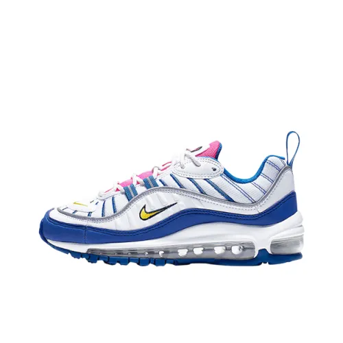 Nike Air Max 98 Low Беговые кроссовки Топ Унисекс Белый