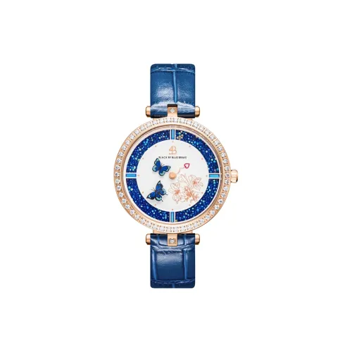 BLACK BY BLUE BRAVE 4B Кварцевый механизм Женские часы 34 мм Синие