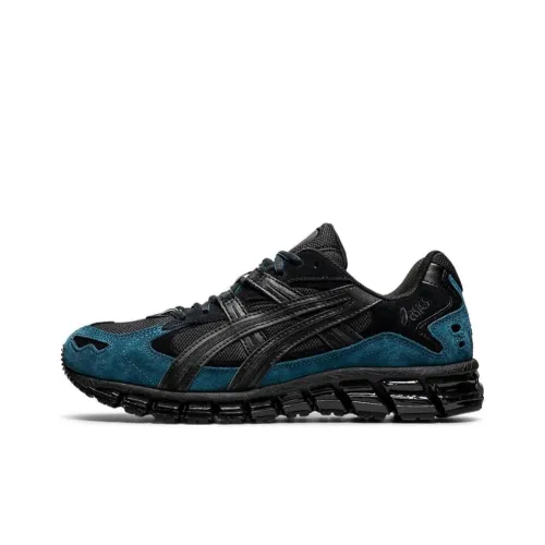 Asics Gel Kayano 5 Low Топ Беговые кроссовки Мужские Черные Синие