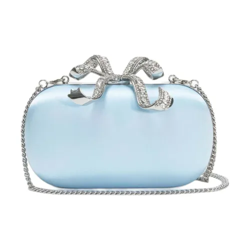 Self Portrait Полиэстер Одно Плечо Через Плечо Клатч Женский Синий