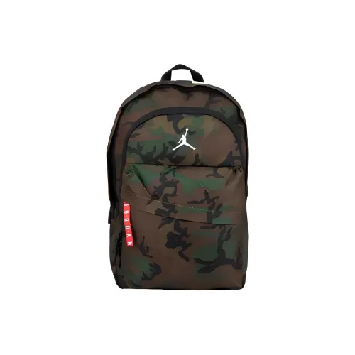Джордан Полиэстер Рюкзак Стандартный Унисекс Армейский Камуфляж Зеленый