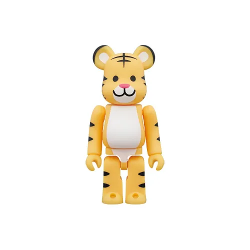 BE@RBRICK Тигр Желтый Прозрачный Слепой Бокс на Карточке 100% 7см