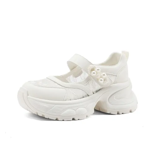 Safiya Амортизация устойчивый к истиранию легкий увеличивающий высоту матовый низ топ кэжуал женский бежевый