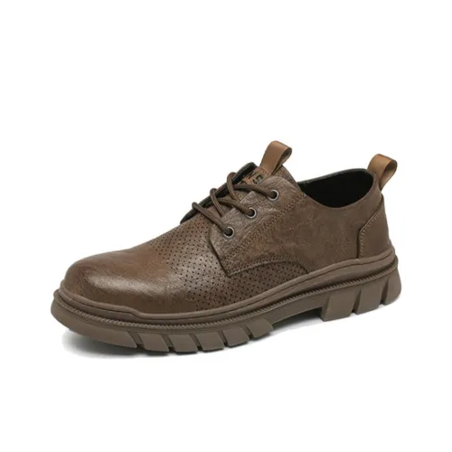 GNSJ Мужские повседневные туфли Low Top Khaki Мужские