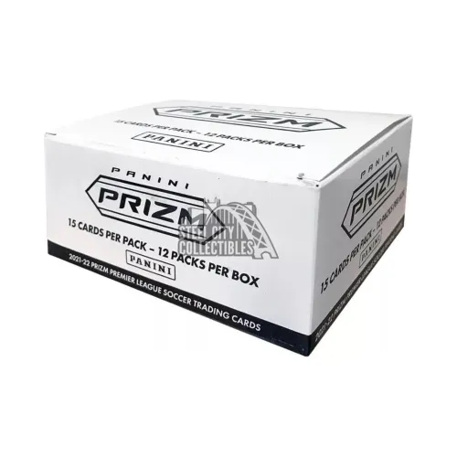 PANINI 2021-22 Футбол Игрок Карточки Премьер-лига Prizm Футбол Большой Олово Коробка Спортивные Карты 12 Сумок Одна Коробка