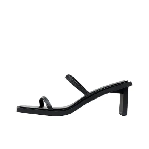 ST. AGNI Слипоны 7,5 см Женские Черные