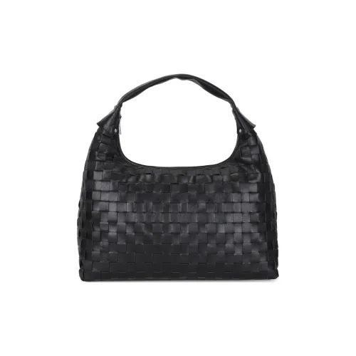 NUNOO Кожа с хлопком Сумка Экстра-большая Женская Черная