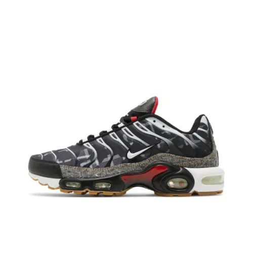 Nike Air Max Plus Low Топ Беговые кроссовки Мужские Черные Красные