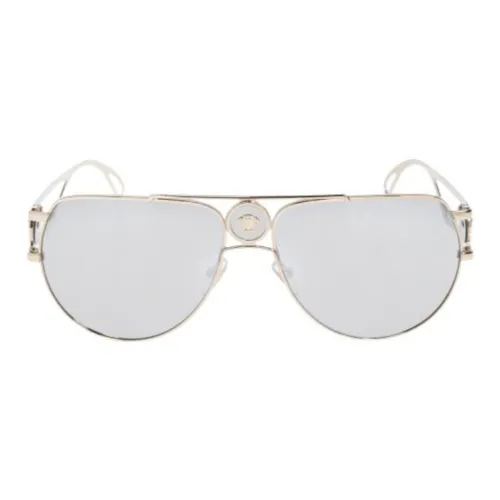 VERSACE Aviator Солнцезащитные очки Мужские Золотые