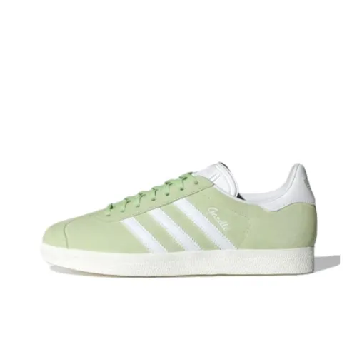 Adidas Originals Gazelle Abrasion Resistant Низкие Кроссовки для скейтбординга Женские Зеленый Белый