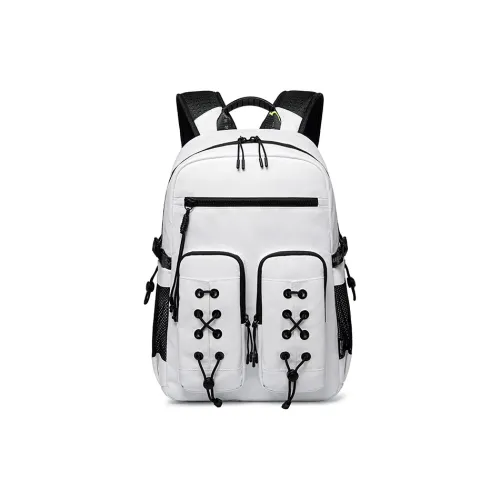 Super Five Oxford Polyester Waterproof Backpack Unisex White Black Blue Супер Пять Оксфорд Полиэстер Водонепроницаемый Рюкзак Унисекс Белый Черный Синий