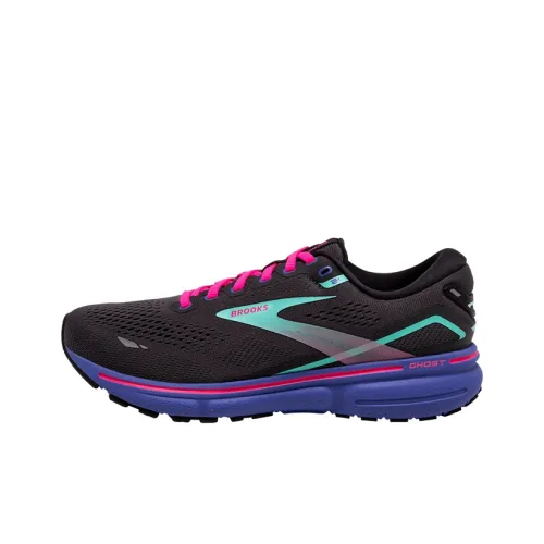 Brooks Ghost 15 Slip-resistant Abrasion-resistant Low Top Беговые кроссовки Женские Черные