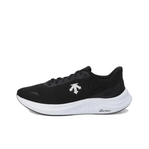 DESCENTE Z Мягкие Беговые Кроссовки Низкий Топ Черный Белый Унисекс