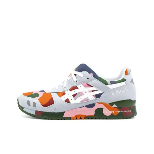 COMME DES GARCONS SHIRT x Asics Gel Lyte 3 Low Топ Беговые кроссовки Мужской Серый Зеленый