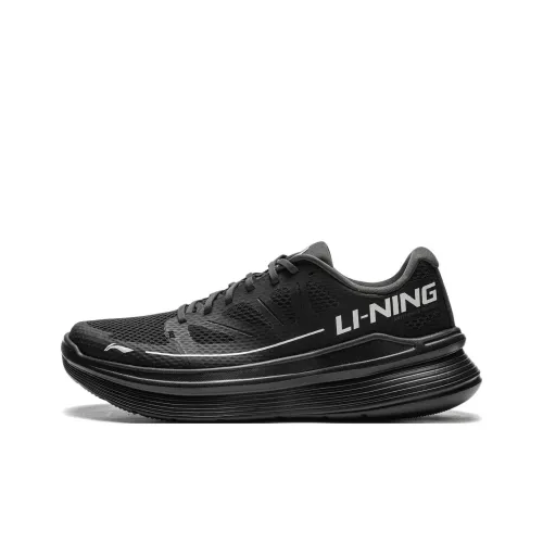 LINING Ling Yue Беговые кроссовки Низкий топ Черный мужской