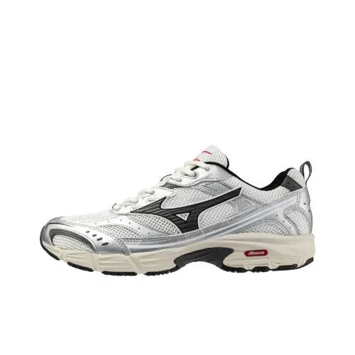 Mizuno Slip-resistant Abrasion-resistant Low-top Беговые кроссовки Унисекс Silver Black
