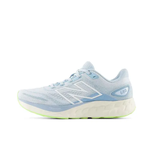 New Balance NB 680 V8 MID Топ Беговые кроссовки Женские Синий Бежевый