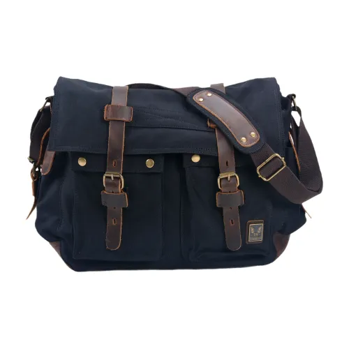 TTaG．baG Холст Воловья кожа Холст Сумка через плечо Мужская