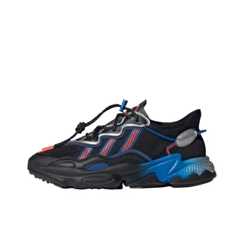 Adidas Originals Ozweego Non Slip Легкий Низкий Топ Casual Мужской Черный Синий Красный