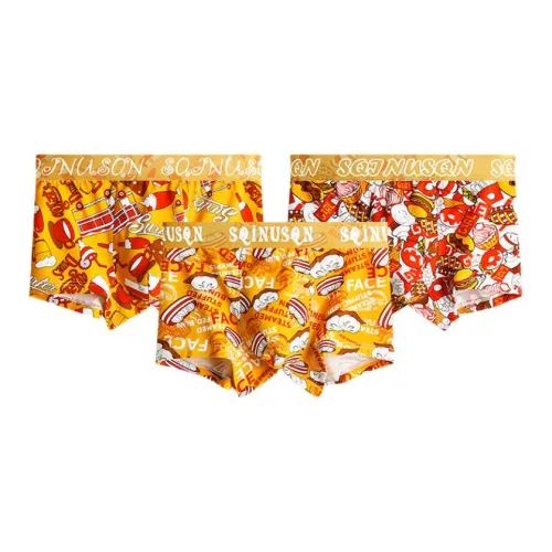 Sicily 3 шт Апельсиновый сок + Апельсиновые дольки + Апельсиновая сумка Мужские боксер-шорты