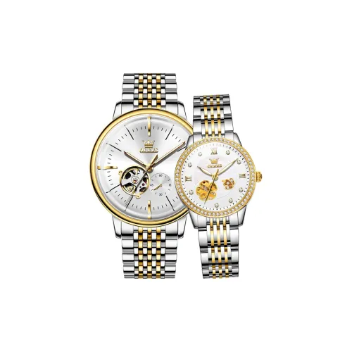 OLEVS Механические часы Унисекс с белым циферблатом