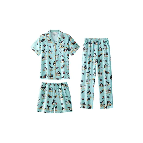 Wabi Town Домашняя одежда и пижамы Комплект Женский Зеленый Mint Mambo