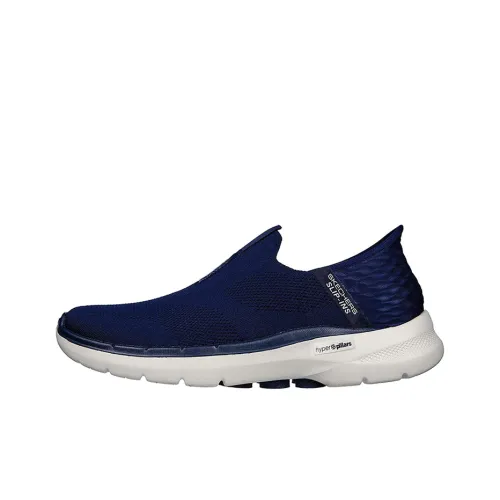 Skechers Hands Бесплатно Slip ins Устойчивый к истиранию Дышащий Низкий Топ Повседневная обувь Мужская Темно-синий