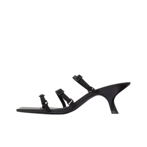 ST. AGNI Слипоны 6 см Женские Черные