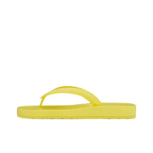 DIOR Diorsea Резиновая подошва Слипоны Женские Желтые