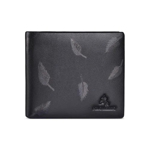 POLOMEISDO Кошелек из натуральной коровьей кожи несколько слотов для карт брендовый кошелек мужской черный