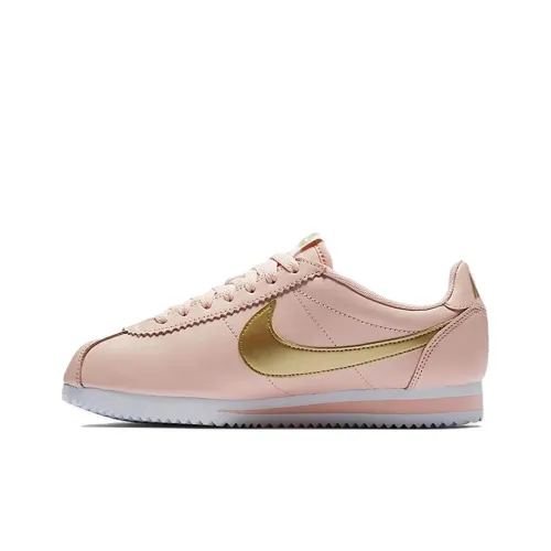 Nike Classic Cortez Амортизация Износостойкий Низкий Топ Беговые кроссовки Женские Розовое Золото