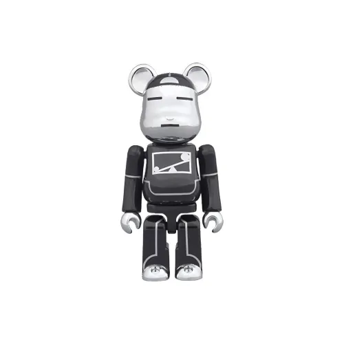 BE@RBRICK Atmos Gary Halyang Черный Серебряный Прозрачный Слепой Бокс на Карточке 100% 7см