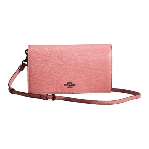 COACH Hayden Pebble Кожа Сумка через плечо Маленькая Женская Розовая