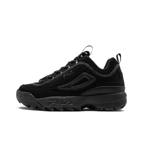 FILA Disruptor 2 Амортизация Износостойкий MID Топ Беговые кроссовки Мужской Черный