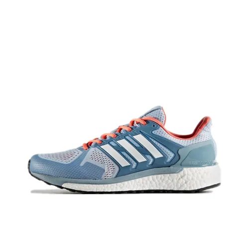 Adidas Supernova Устойчивые к истиранию Низкие Беговые кроссовки Женские Синие Белые