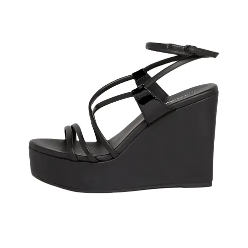 CALVIN KLEIN One Ремешок Сандалии 12 см Женские Черные