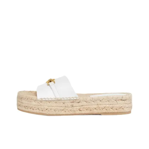 VERSACE Слипоны 3 см Женские Белые