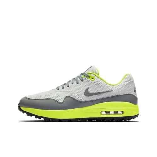Nike Air Max 1 Low Топ Беговые кроссовки Мужской Серый Желтый