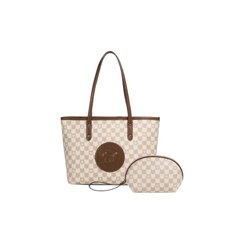 Disney Mickey Series ПУ (полиуретан) Тоут Женская сумка Сумка для покупок Сумка Сумка через плечо Средний Женская Коричневый