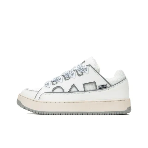 MAISON MISFIT 15 Дракон Spine Low Топ Скейтборд Кроссовки Унисекс Белый