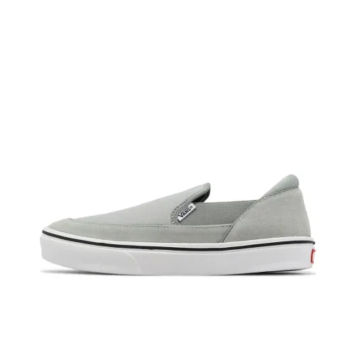 Vans Slip On Аbrasion Resistant Lightweight и Breathable Скейтбординг Кроссовки Low Top Унисекс Серый