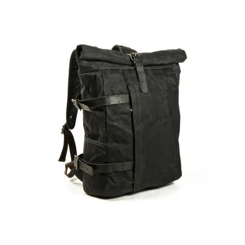 TTaG．baG Масляный воск Холст с Mustang Коровья кожа Рюкзак Мужской Черный Хаки Армейский зеленый