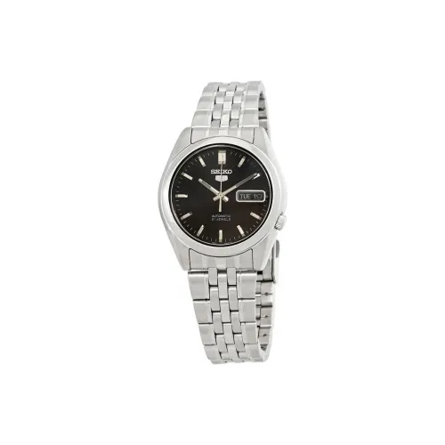 SEIKO Автоматический Механический Механизм Мужские Часы 37 мм Черный