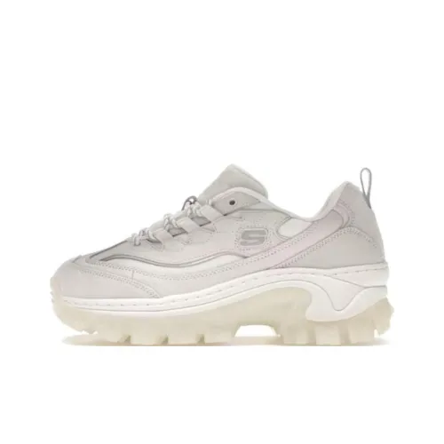 Skechers Doja CA Амортизация Износостойкие Низкие Кроссовки с Толстой Подошвой Женские Белые